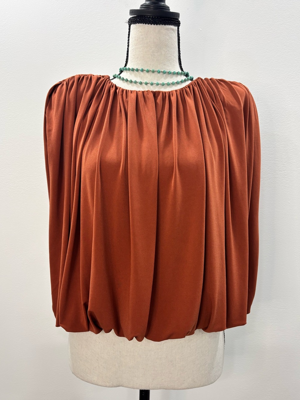 Anthropologie Dolan Left Coast Collection Ruched Draped Bubble Top Medium